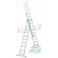Žebřík trojdílný multifunkční 3x11