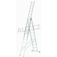 žebřík trojdílný univerzální 3x11